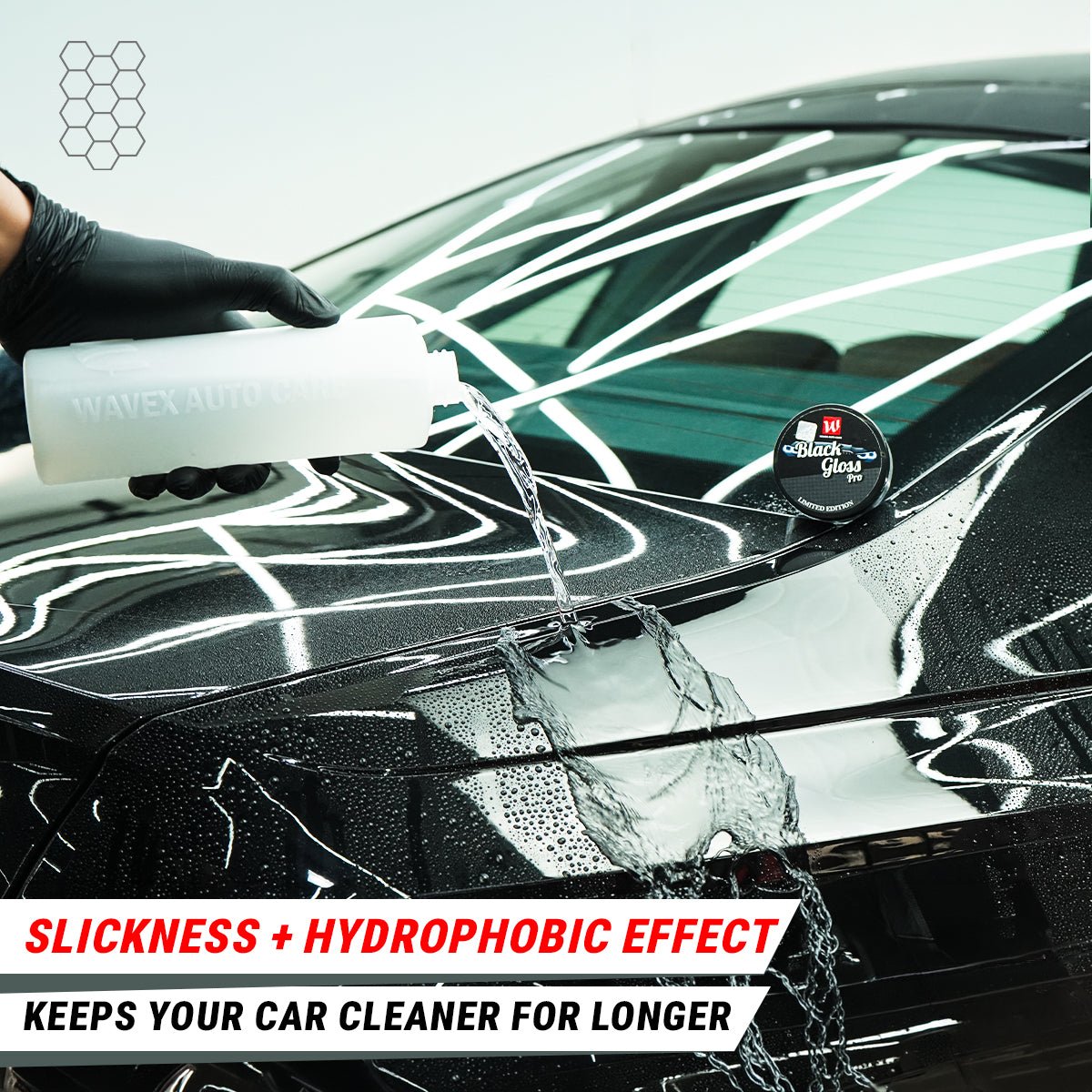 BLACK GLOSS PRO CAR WAX 50g - Wavex - BLACK-WAX50