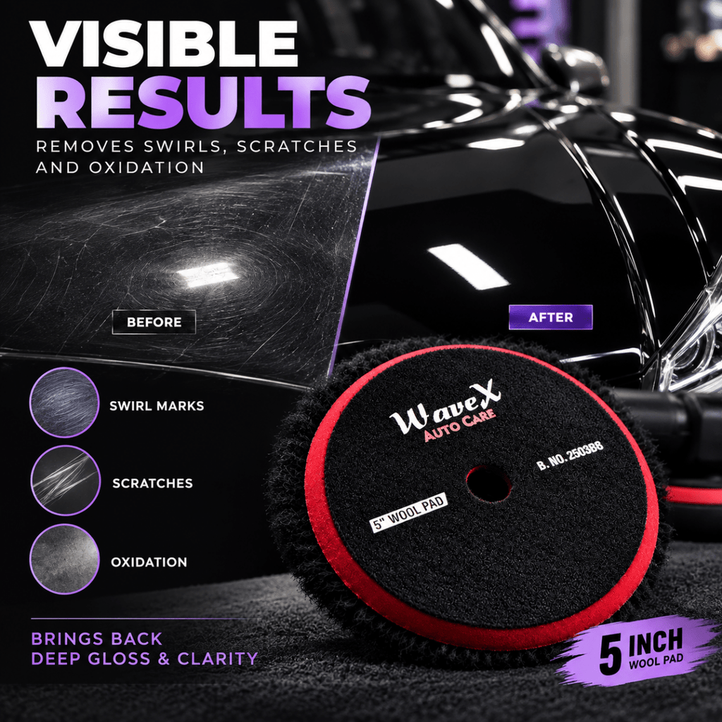 BLACK WOOL POLISHING PAD - Wavex-WOOLPAD