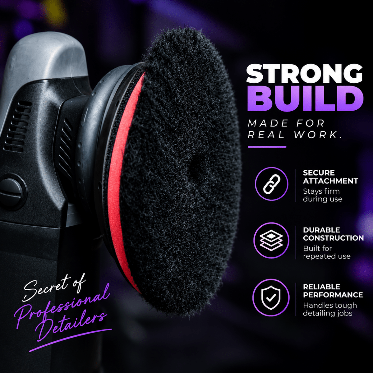 BLACK WOOL POLISHING PAD - Wavex-WOOLPAD