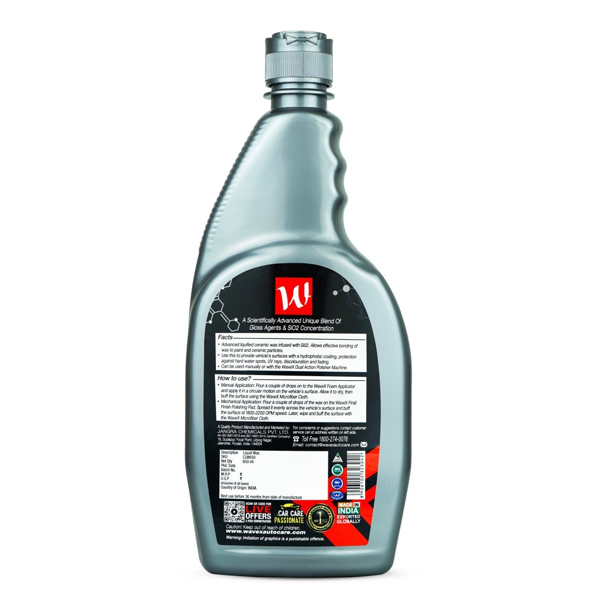 CERAMIC LIQUID WAX 650ML - Wavex - CLW650