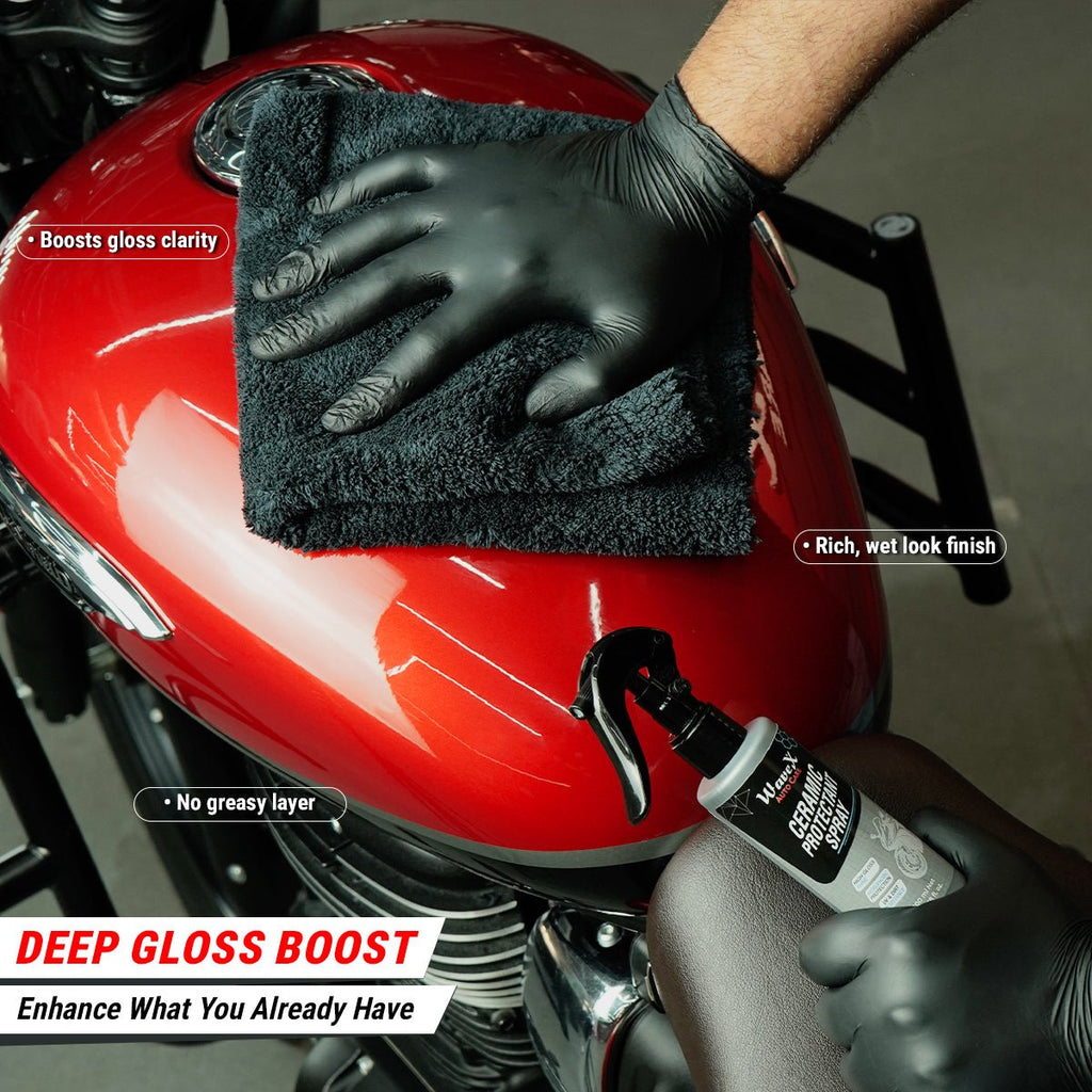 CERAMIC PROTECTANT SPRAY FOR MOTOR BIKES - SUPER HYDROPHOBIC & UV PROTECTION - Wavex - CPS100