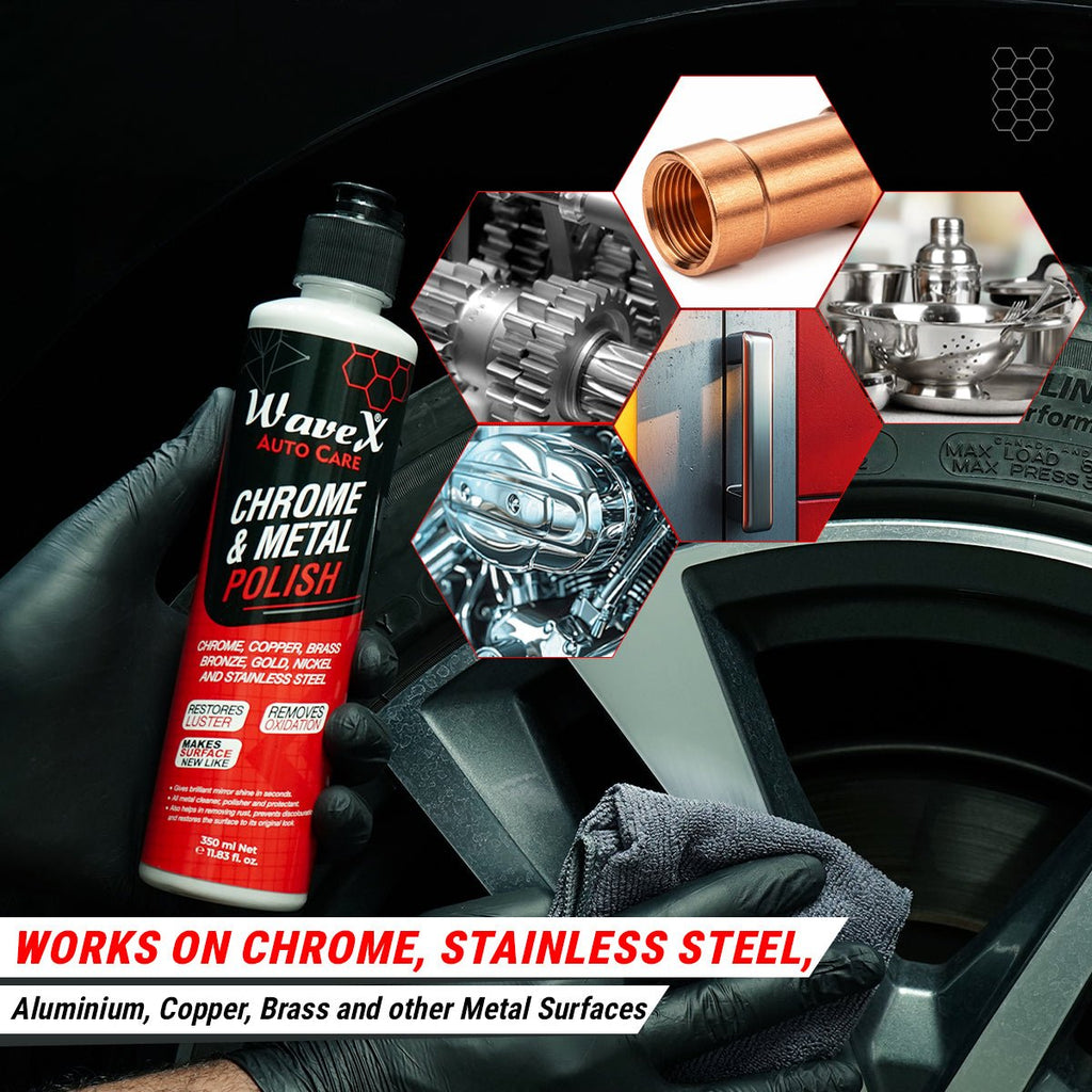 CHROME AND METAL POLISH 100ML - Wavex - CPRR100