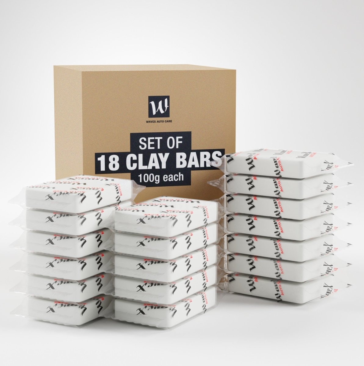 CLAY BAR 100G - 18 UNITS BOX - Wavex - CLAYBAR18