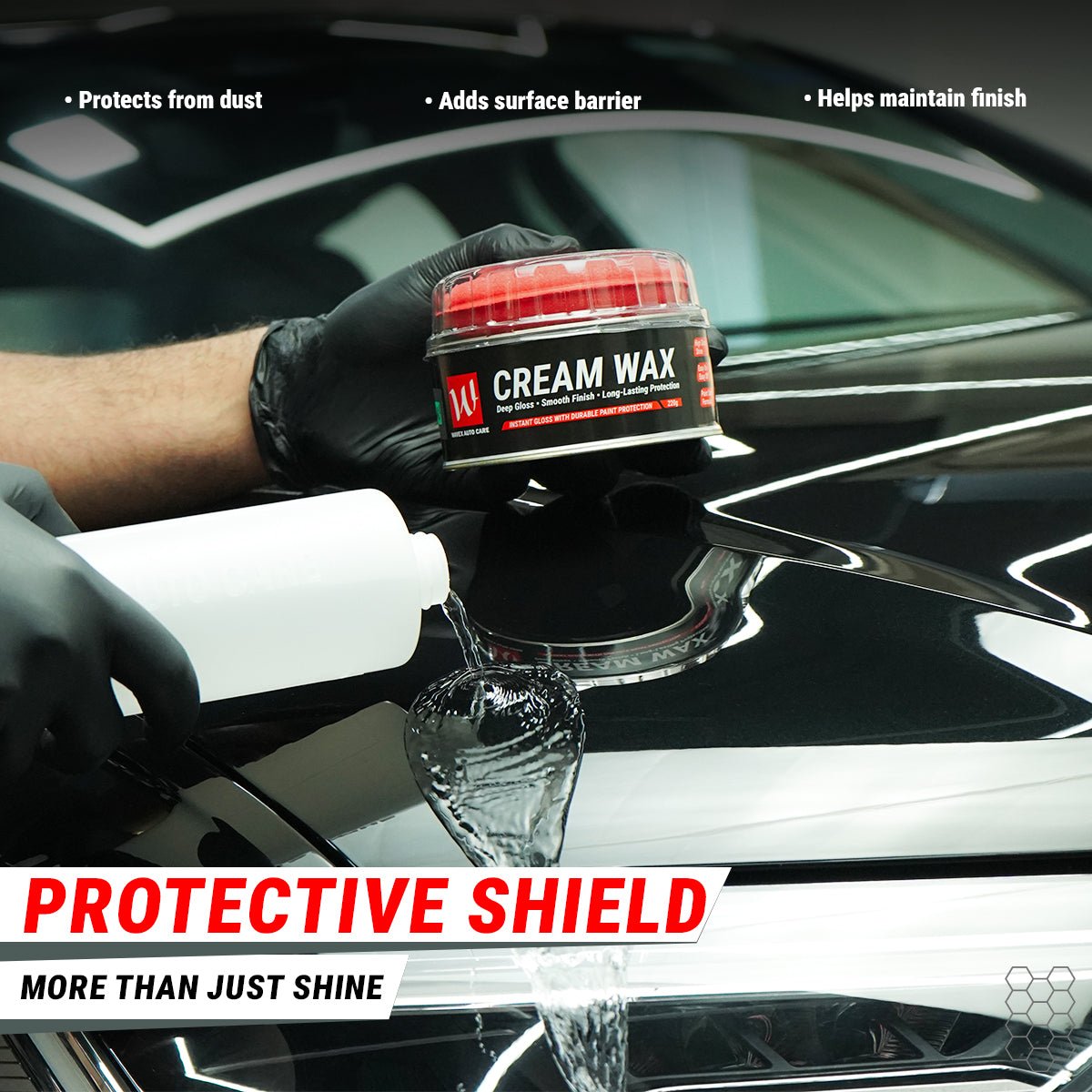 CREAM WAX FOR CAR | DEEP GLOSS & PAINT PROTECTION - Wavex - CW220