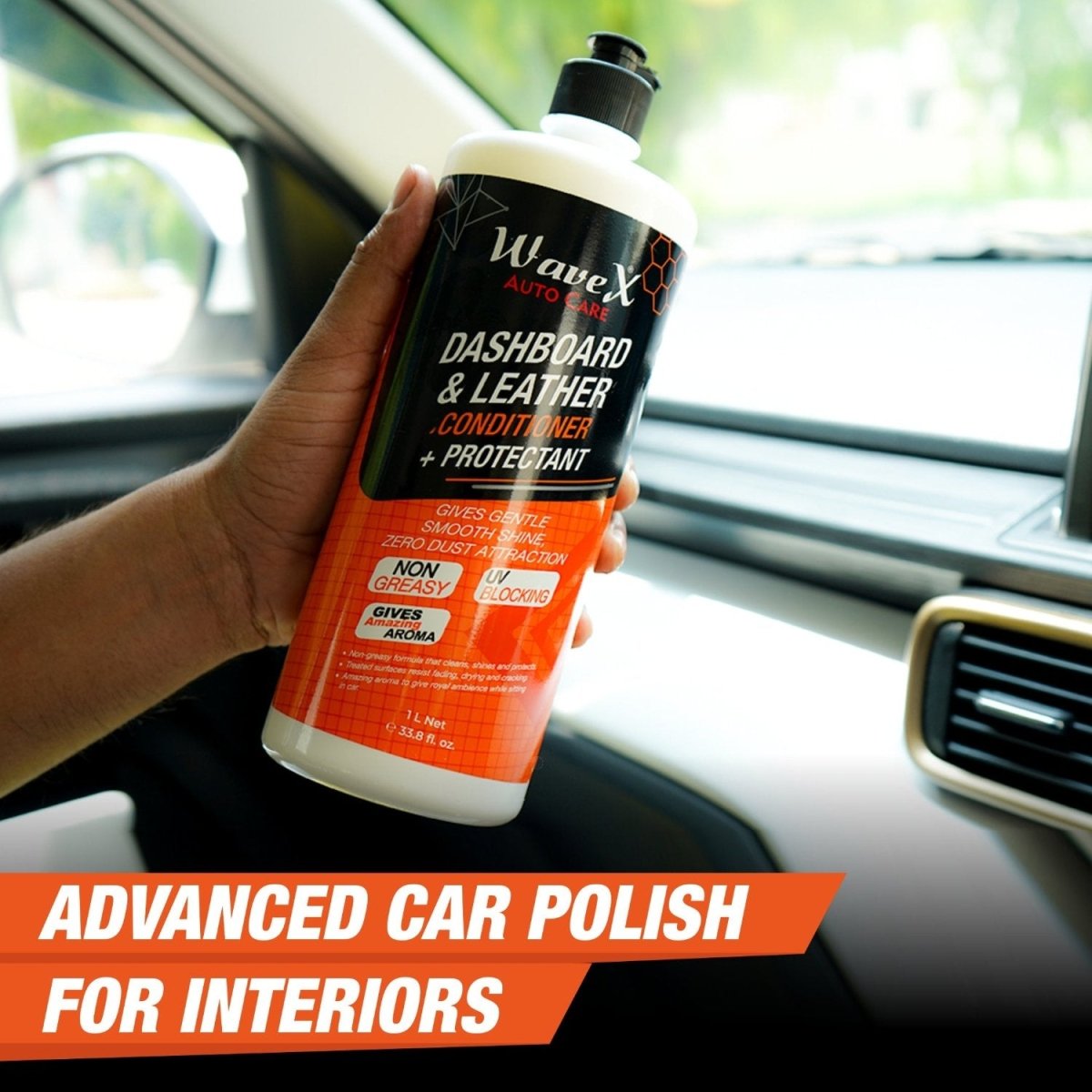 DASHBOARD AND LEATHER CONDITIONER + PROTECTANT 100ML - Wavex - DLCP100