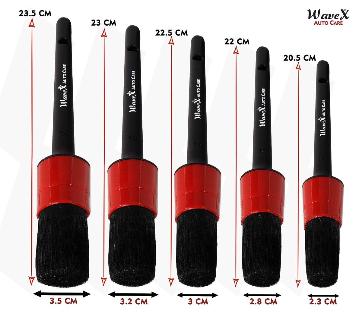 DETAILING BRUSHES (PACK OF 5) - Wavex - ADB5