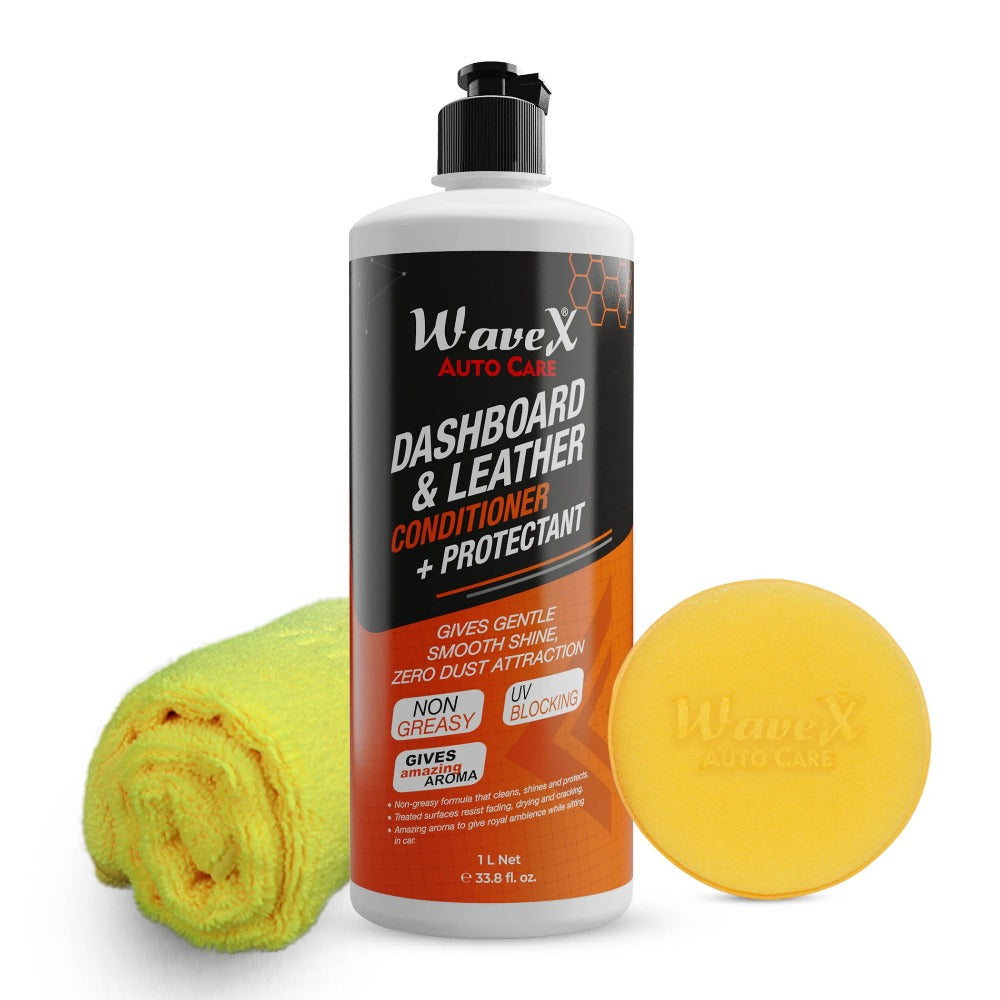 Car Dashboard Polish and Leather Conditioner+Protectant | Car Interior Cleaner and Shiner