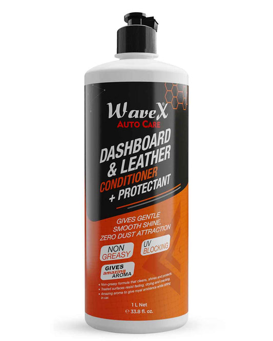 Car Dashboard Polish and Leather Conditioner+Protectant 1L | Car Interior Cleaner and Shiner