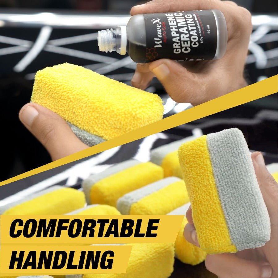 DUAL MICROFIBER APPLICATOR SPONGE - Wavex - DUAL-MF