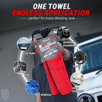DUAL SIDE MULTIPURPOSE MICROFIBER TOWEL 500 GSM | 40x40 CM - Wavex-DSMMT