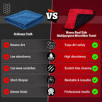 DUAL SIDE MULTIPURPOSE MICROFIBER TOWEL 500 GSM | 40x40 CM - Wavex-DSMMT