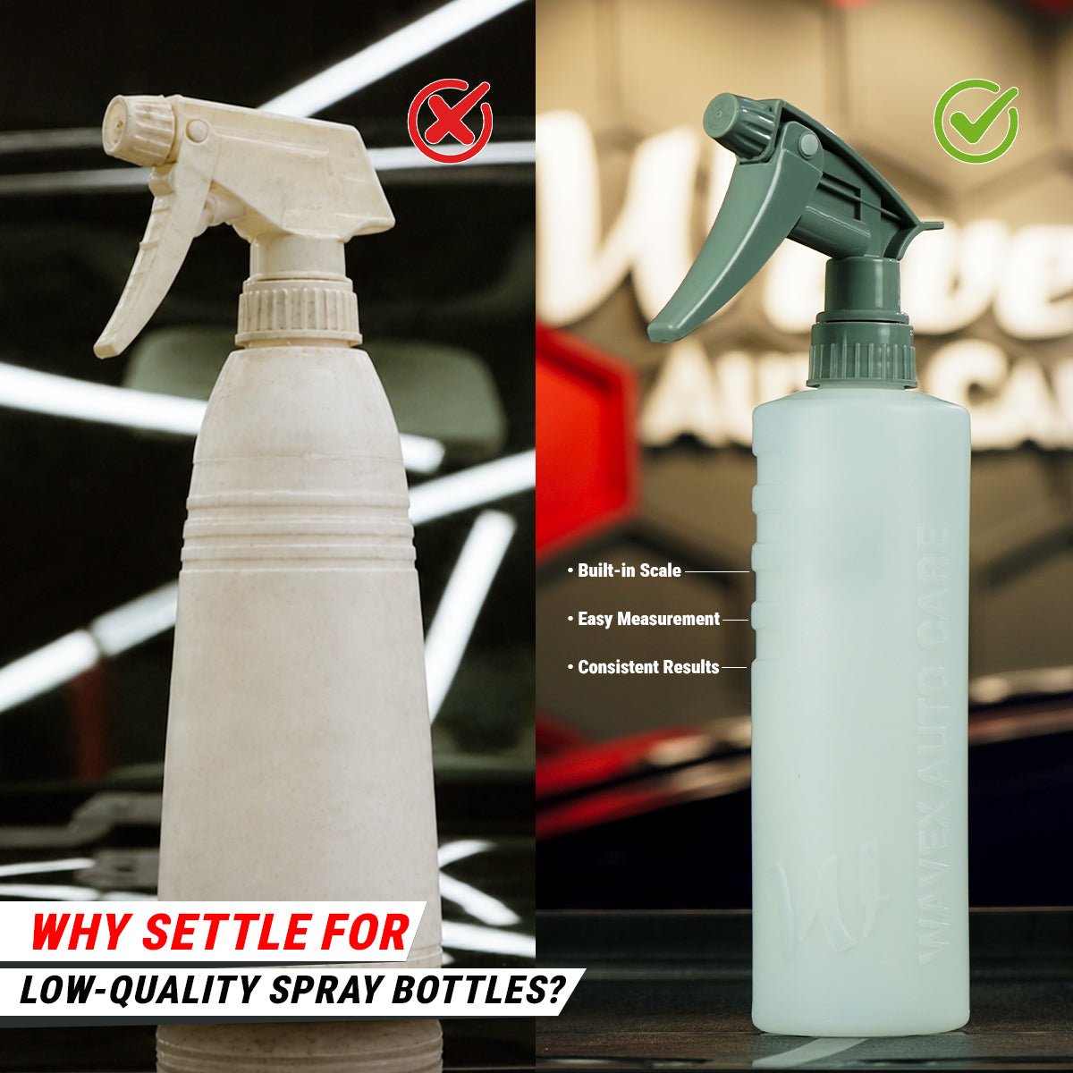EMPTY SPRAY BOTTLE - HEAVY DUTY 500ML (SET OF 2) - Wavex - GEB500-2