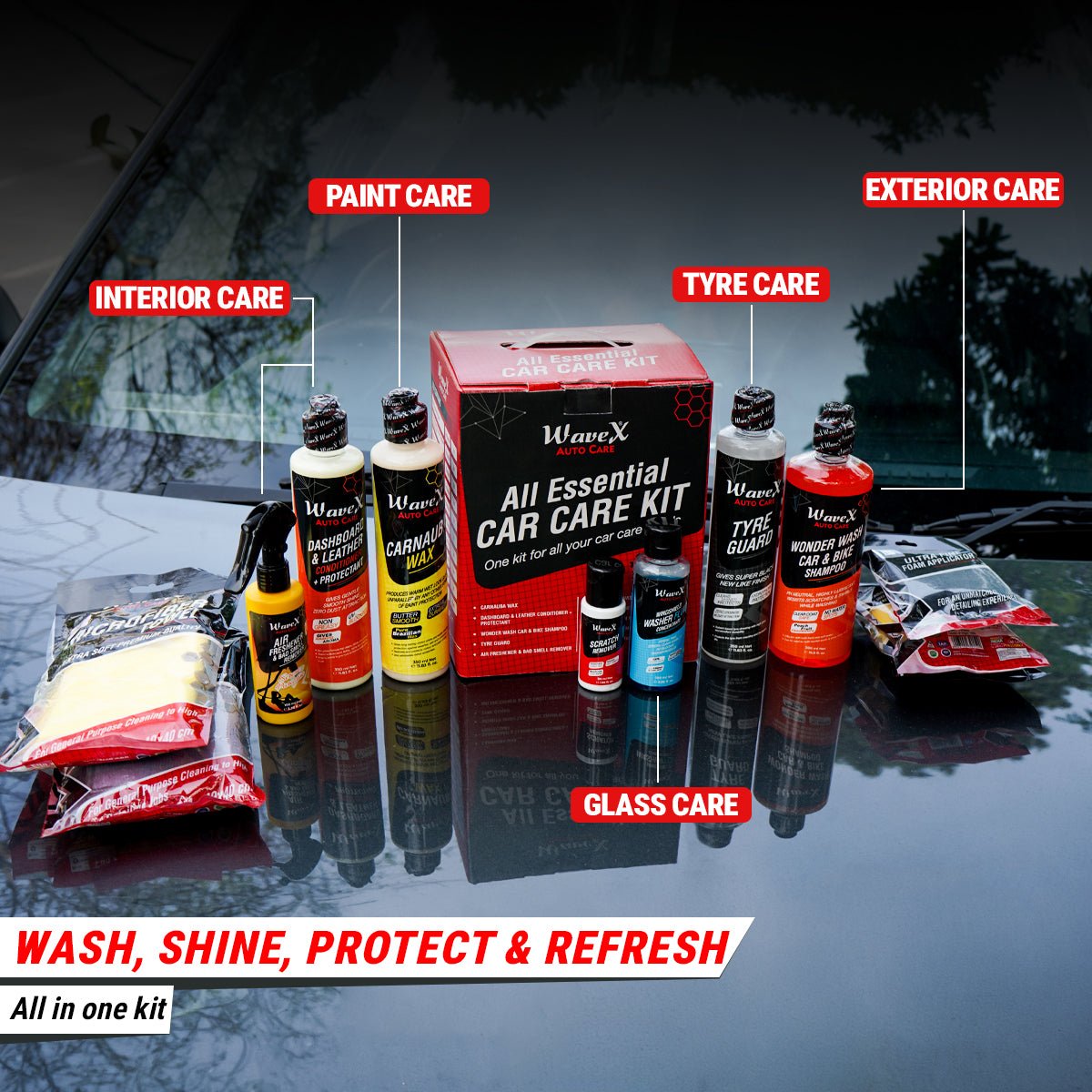 ESSENTIAL CAR CARE KIT -12 PIECE Secondary image