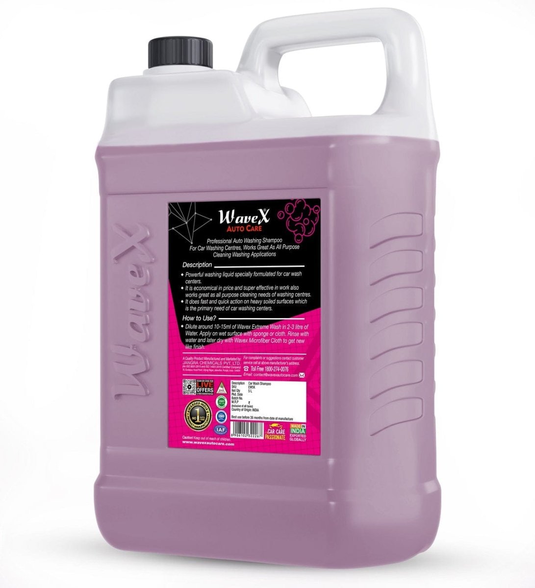 EXTREME WASH CAR SHAMPOO 5LTR - Wavex - EW5K-SINGLE