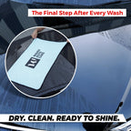 Flash Dry XL Twisted Loop Microfiber Drying Towel | One - Pass Pull & Dry Car Towel | 600 GSM Ultra Absorbent (55x74 cm) - Wavex - FLASH600GSM