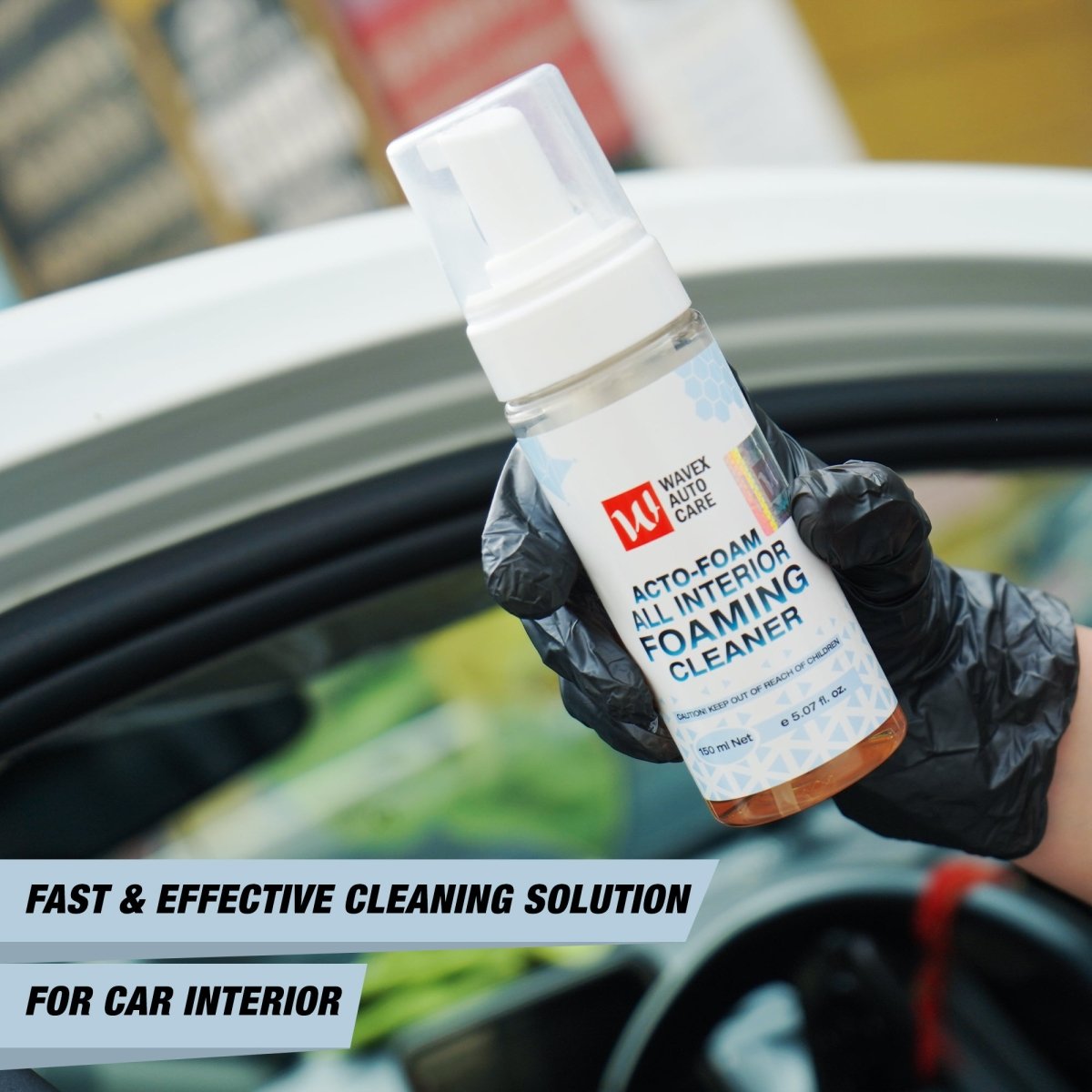 FOAMING CAR INTERIOR CLEANER - Wavex - ACTO150