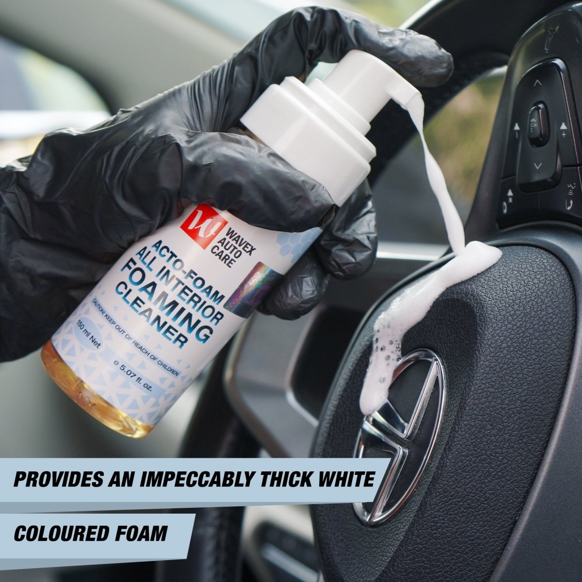 FOAMING CAR INTERIOR CLEANER - Wavex - ACTO150
