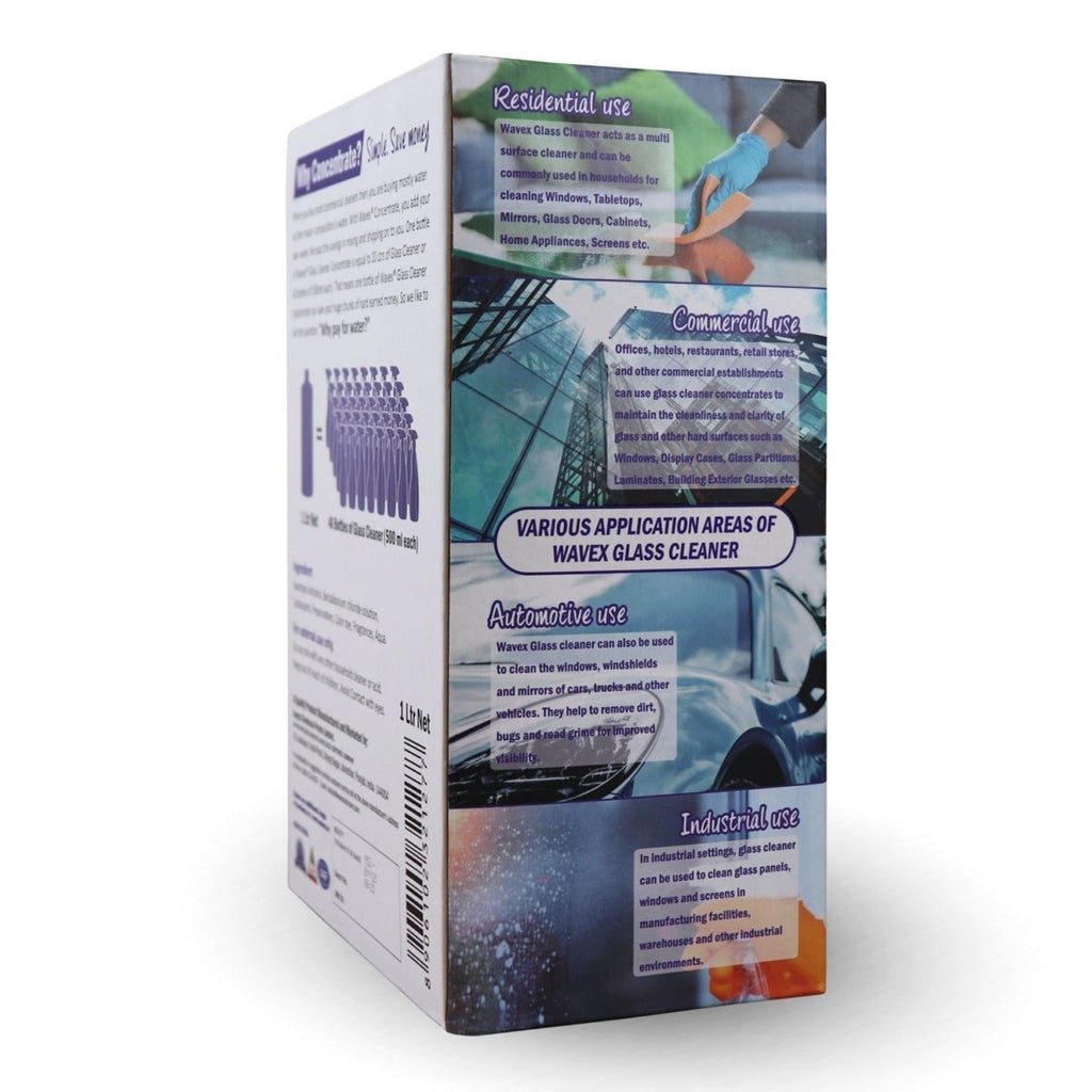 GLASS CLEANER CONCENTRATE MAKES 20 LITRES FROM 1 LITRE - Wavex - H61C5K