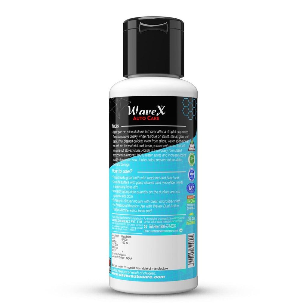 GLASS POLISH & HARD WATER STAIN REMOVER - Wavex - GP100