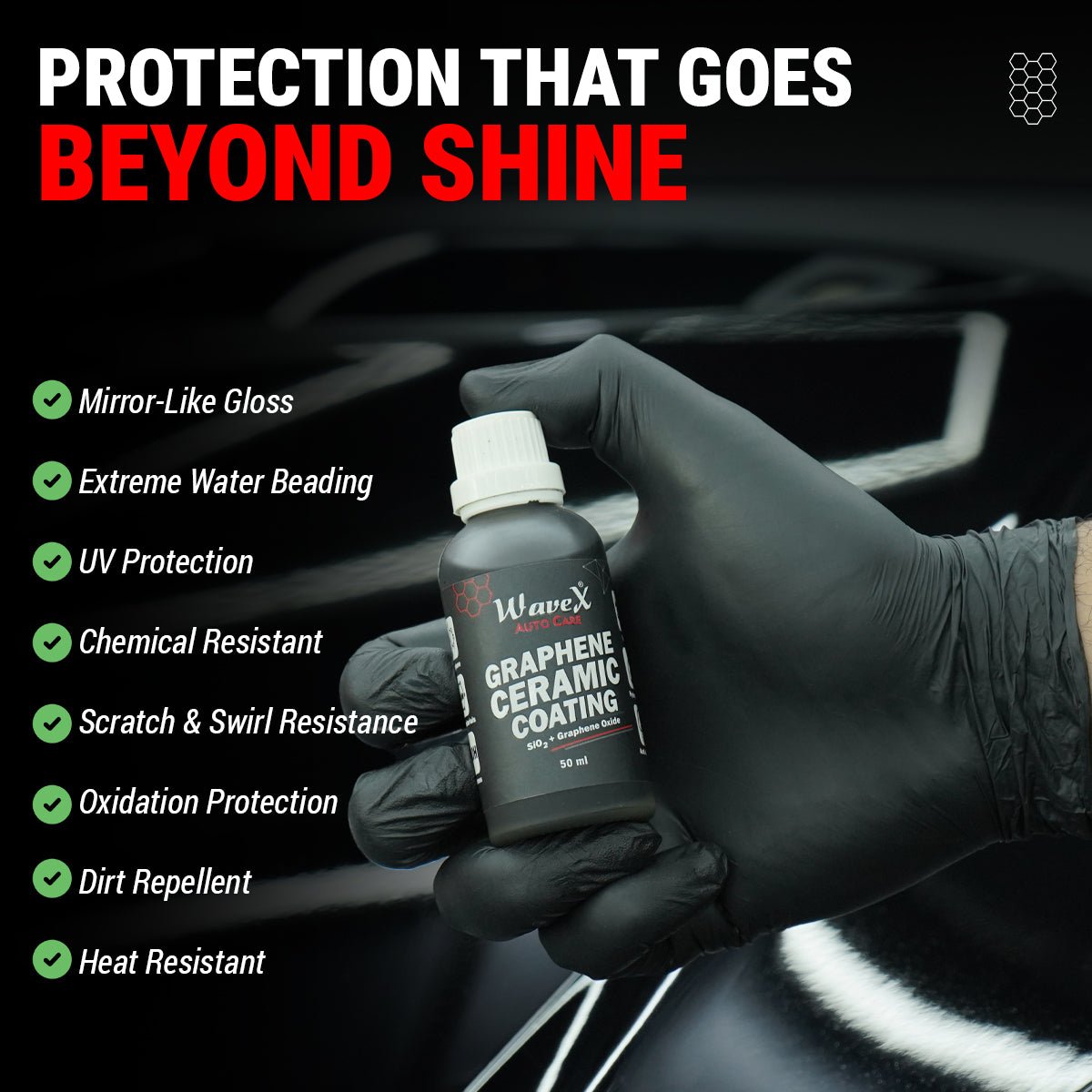 GRAPHENE 10H CERAMIC COATING 50ML - Wavex-GCC50-KIT