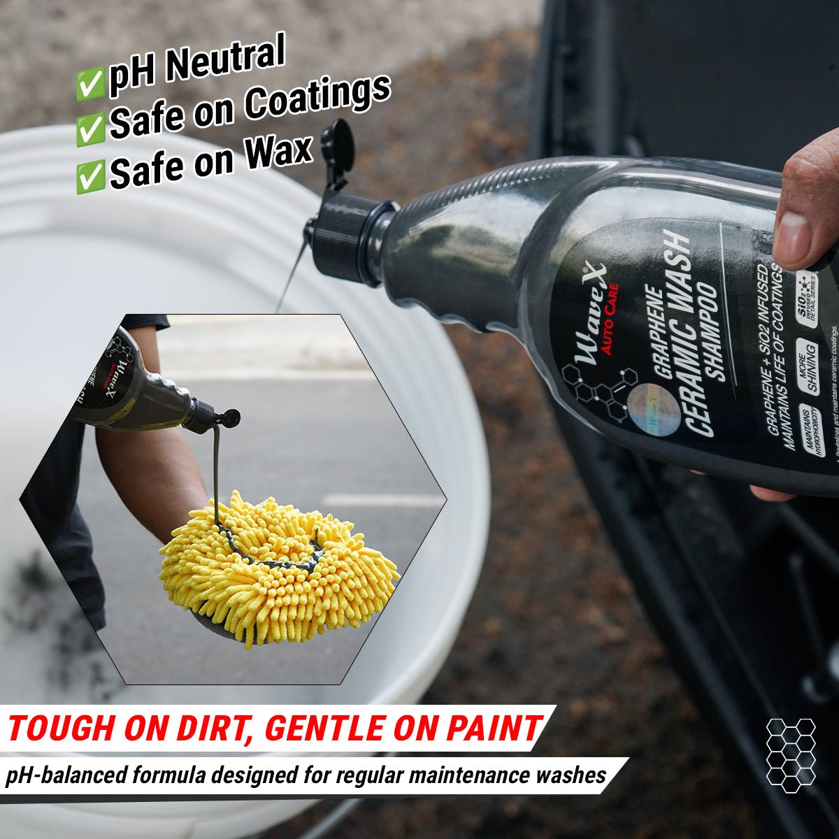 GRAPHENE CERAMIC WASH SHAMPOO - Wavex-GWS5K