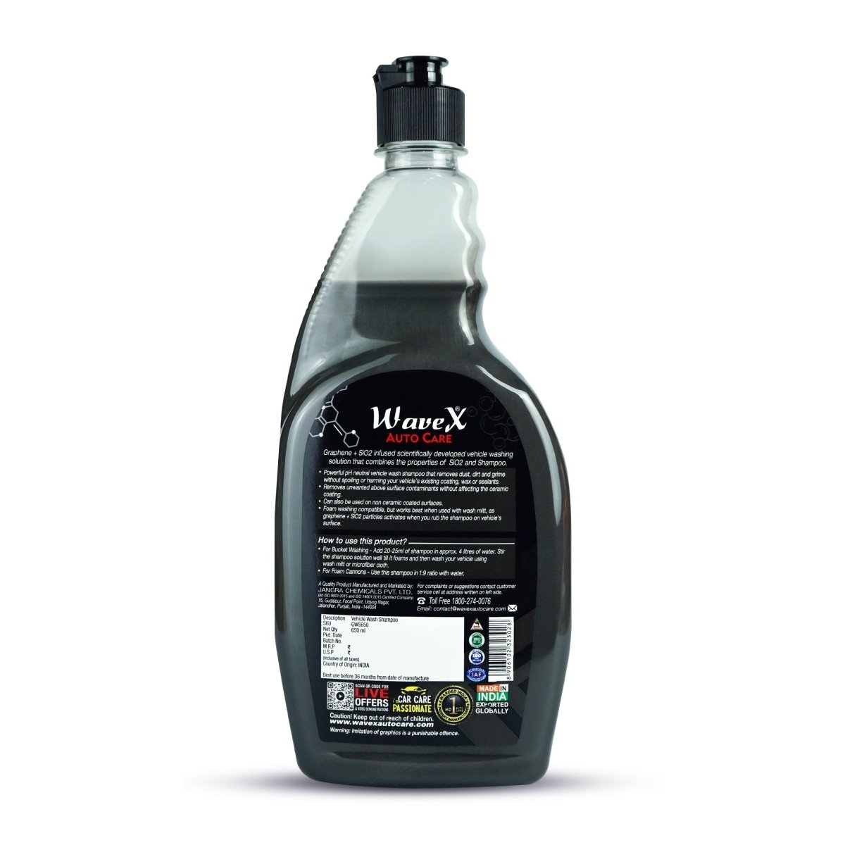 GRAPHENE CERAMIC WASH SHAMPOO - Wavex - GWS650