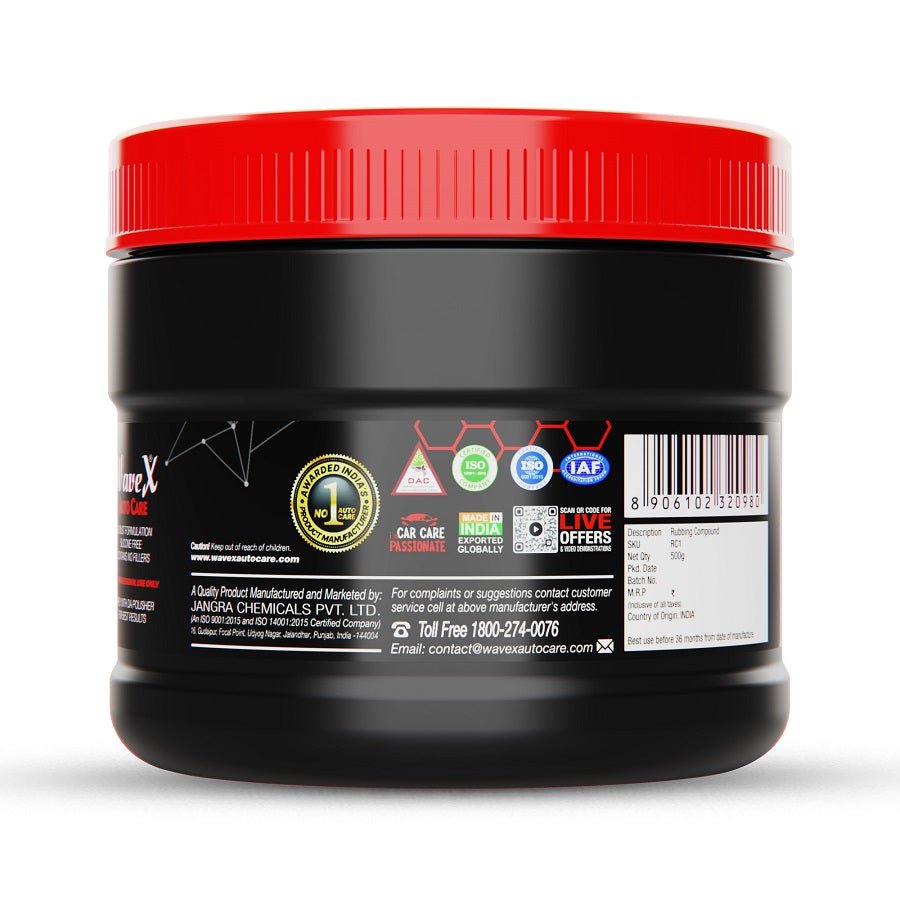 HARD CUT RUBBING COMPOUND | BODY SHOP GRADE | NOT ADVISED FOR DETAILING STUDIOS - Wavex - RC1400