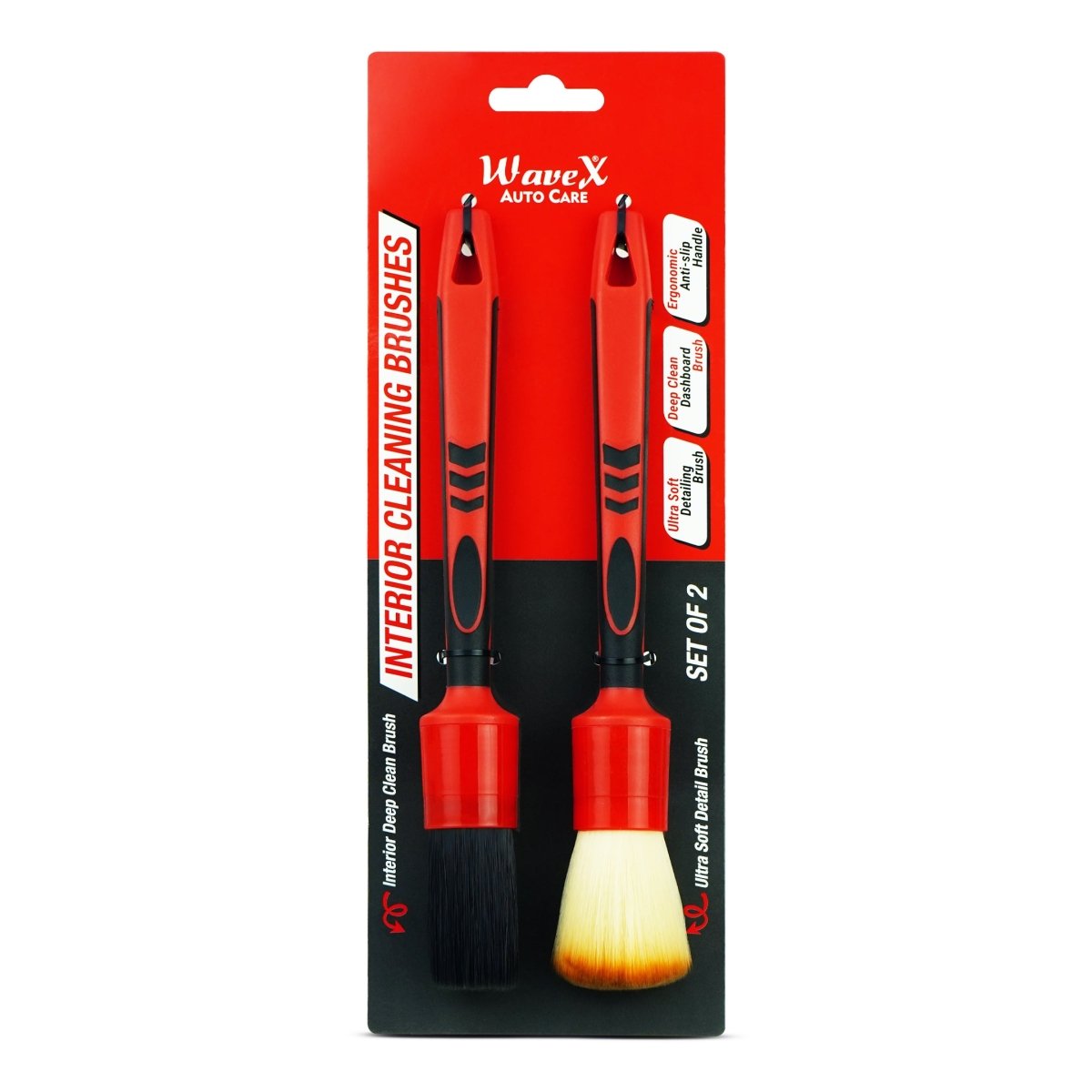 INTERIOR CLEANING BRUSH SET FOR CAR DETAILING - Wavex-ICB2