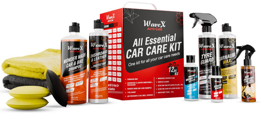 Essential Car Care Kit -12 Piece - Combo of all best selling products from Wavex, Car Cleaning Kit Combo