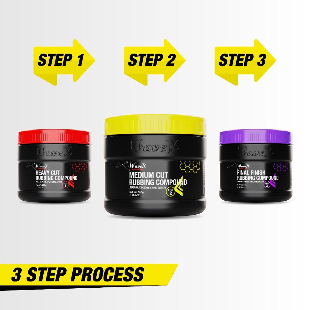 MEDIUM CUT RUBBING COMPOUND | BODY SHOP GRADE | NOT ADVISED FOR DETAILING STUDIOS - Wavex - RC2400