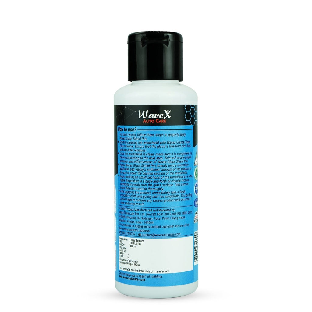 NEW GLASS SHIELD PRO | RAIN REPELLENT 100 ML - Wavex - SHIELD100