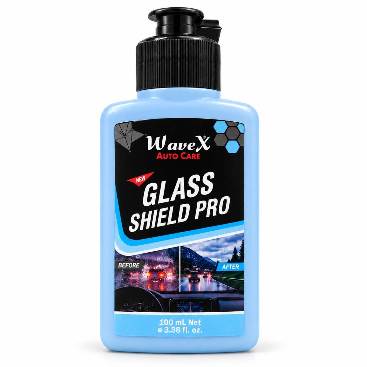 NEW GLASS SHIELD PRO | RAIN REPELLENT 100 ML - Wavex-SHIELD100 Main image