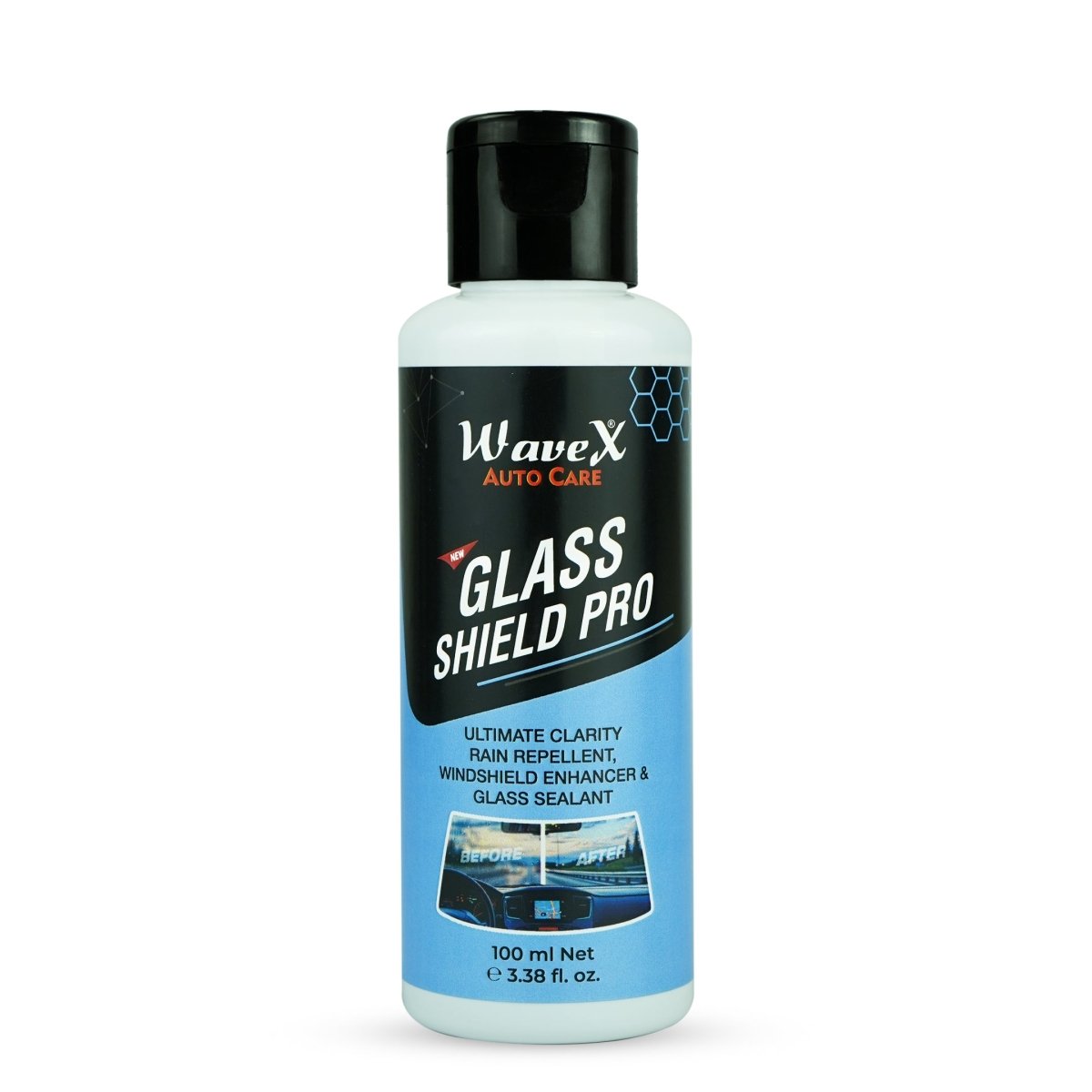 NEW GLASS SHIELD PRO | RAIN REPELLENT 100 ML – Wavex