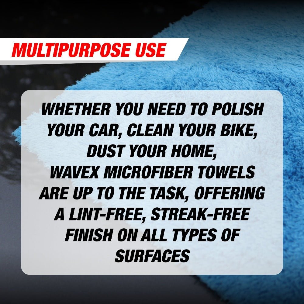 PERFECT FINISH EDGELESS MICROFIBER BUFFING CLOTH 440 GSM (40X60CM) - Wavex - EPF440X2-Multi