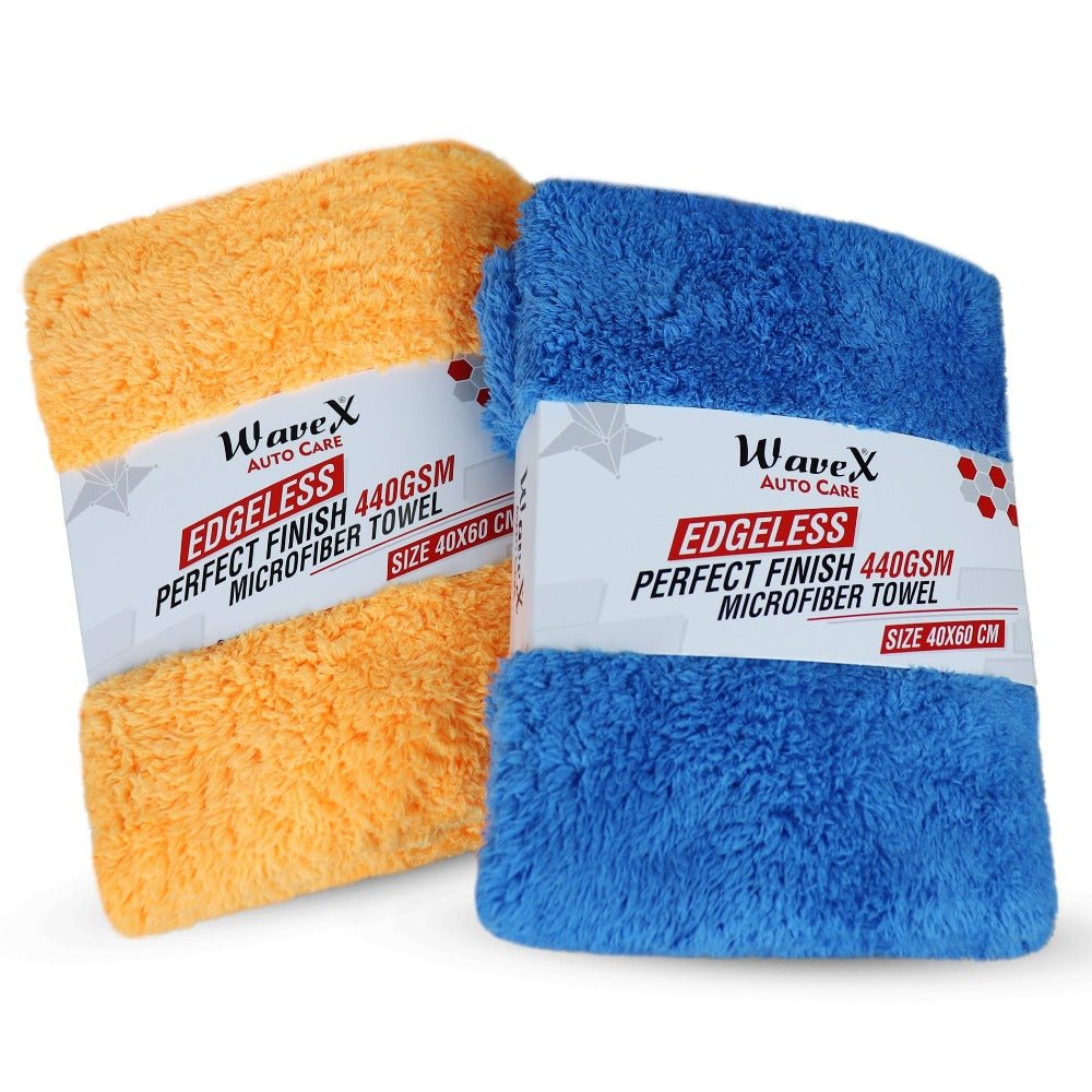 PERFECT FINISH EDGELESS MICROFIBER BUFFING CLOTH 440 GSM (40X60CM) – Wavex