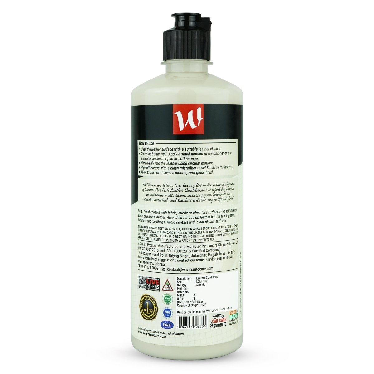RICH LEATHER CONDITIONER MATTE FINISH - Wavex - LCMF500
