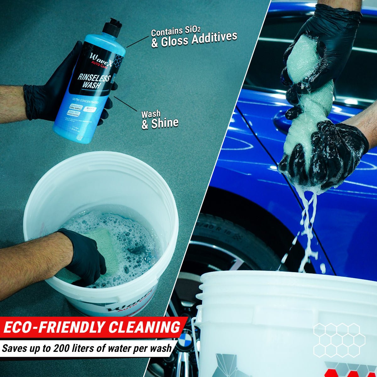 RINSELESS CAR WASH KIT - Wavex-RW1K-KIT