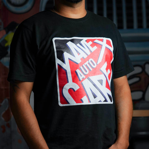 DETAILING BLACK ROUND NECK T-SHIRT