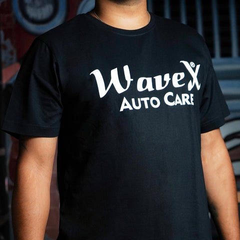 DETAILING BLACK ROUND NECK T-SHIRT