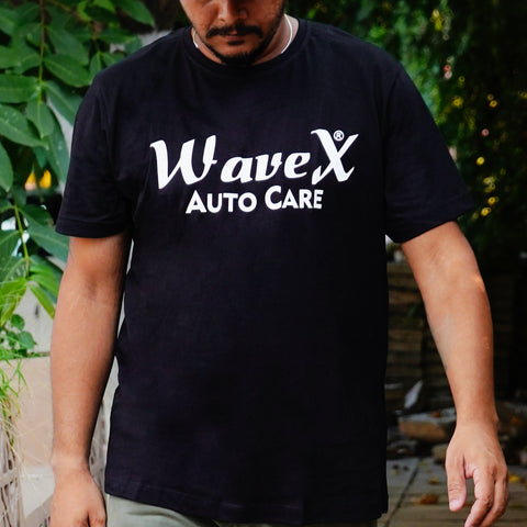 DETAILING BLACK ROUND NECK T-SHIRT