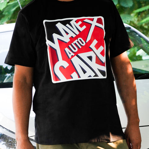 DETAILING BLACK ROUND NECK T-SHIRT