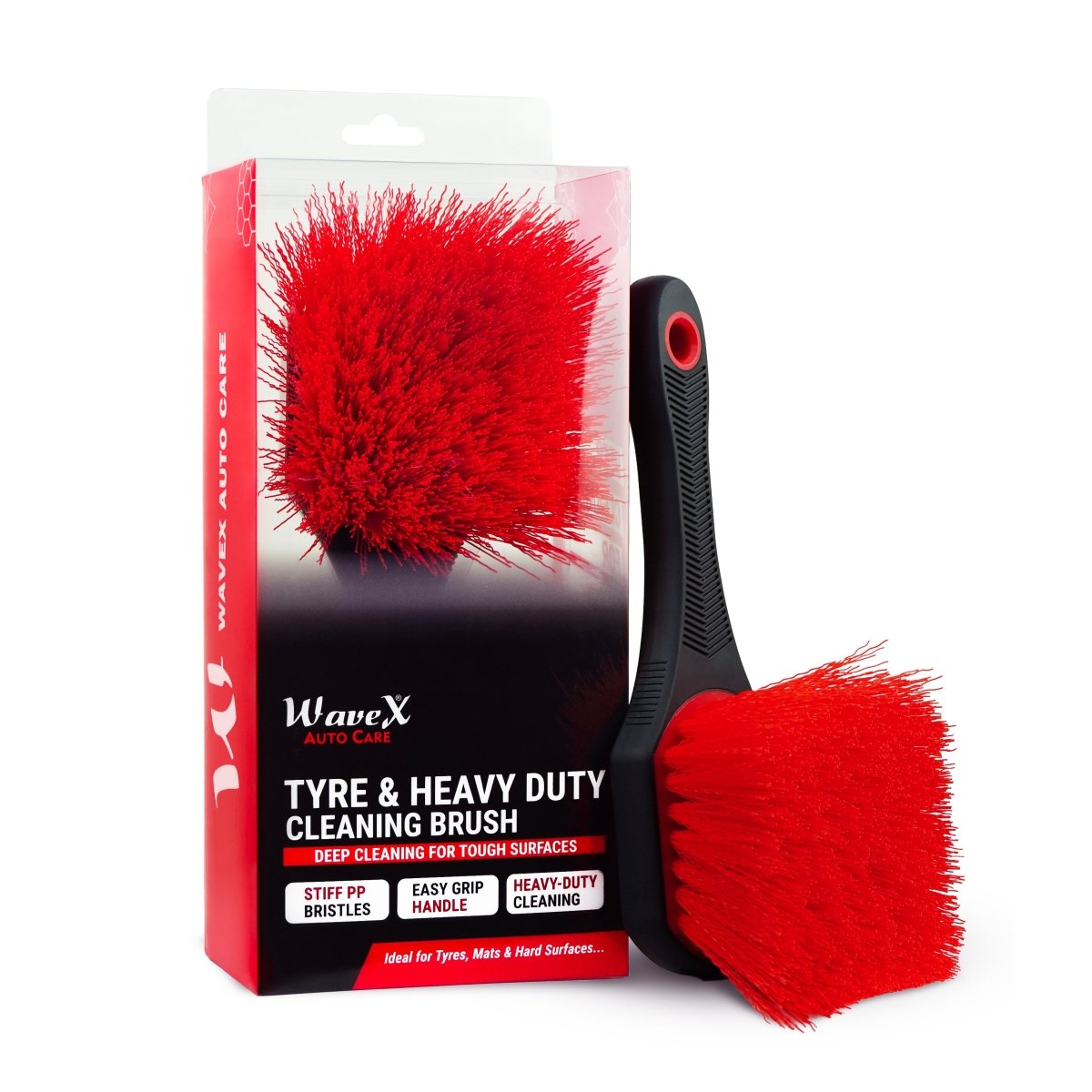 TYRE & HEAVY DUTY CLEANING BRUSH FOR CAR & BIKE DETAILING - Wavex-TY-BRUSH Main image
