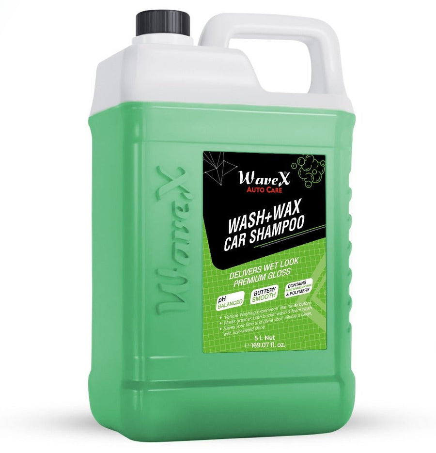 WASH AND WAX CAR SHAMPOO — 5 litre pack