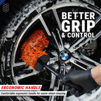 WHEEL CLEANING BRUSH FOR CAR & BIKE DETAILING - Wavex-WCB-L