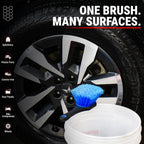 WHEEL & EXTERIOR CLEANING BRUSH FOR CAR & BIKE DETAILING - Wavex-WH-BRUSH