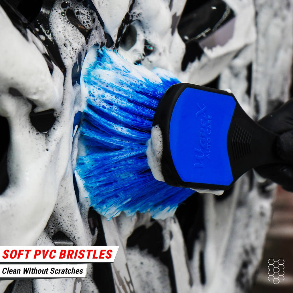 WHEEL & EXTERIOR CLEANING BRUSH FOR CAR & BIKE DETAILING - Wavex-WH-BRUSH