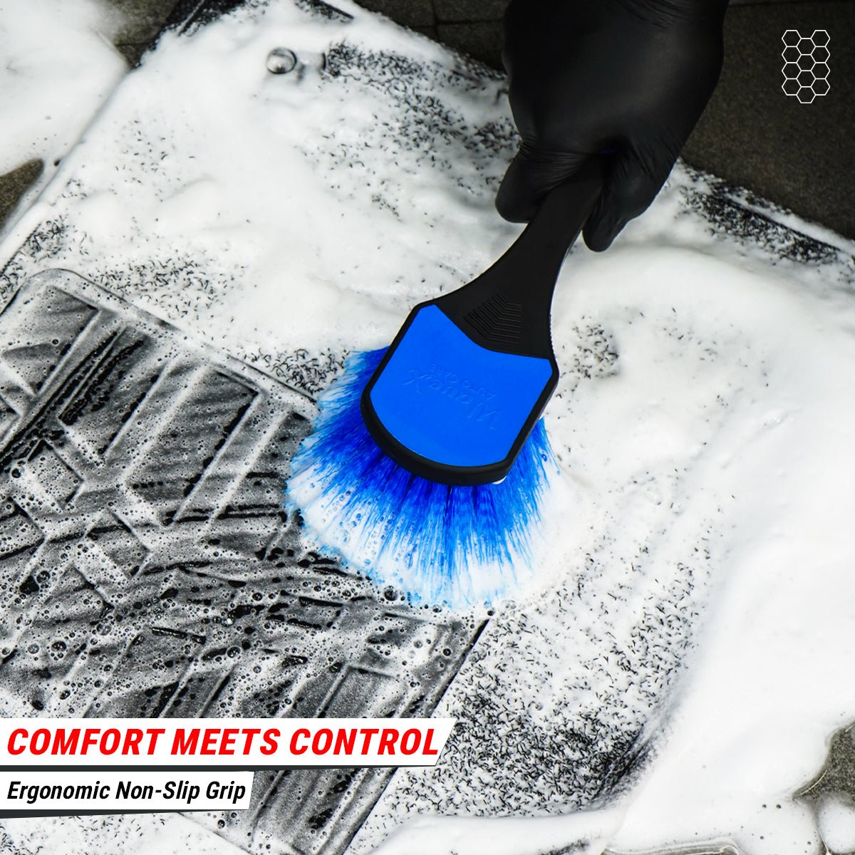 WHEEL & EXTERIOR CLEANING BRUSH FOR CAR & BIKE DETAILING - Wavex-WH-BRUSH