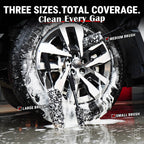 WHEEL WOOLIES BRUSH SET FOR CAR & BIKE DETAILING - Wavex-WW3