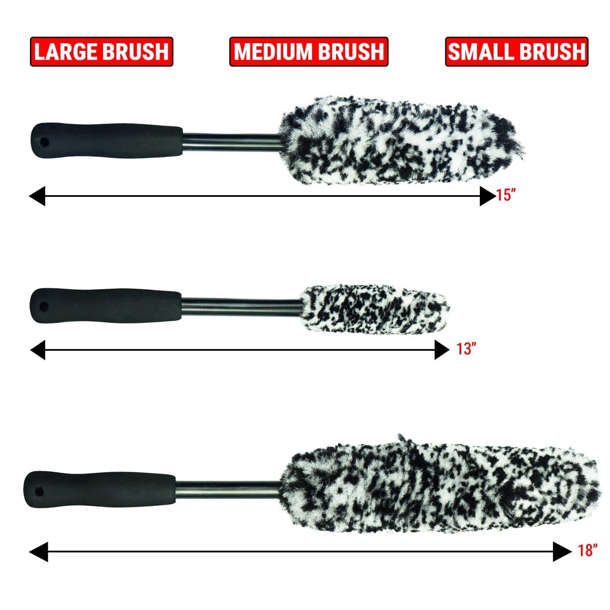 WHEEL WOOLIES BRUSH SET FOR CAR & BIKE DETAILING Secondary image