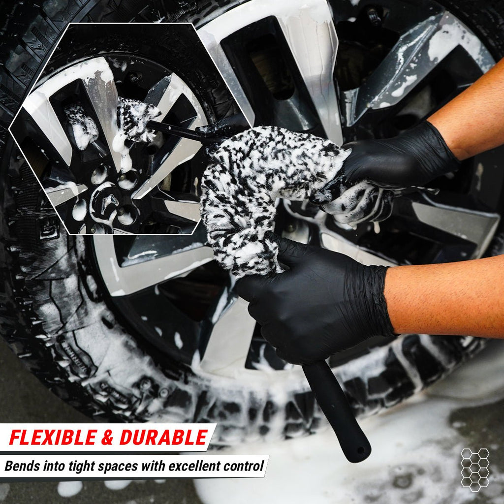 WHEEL WOOLIES BRUSH SET FOR CAR & BIKE DETAILING - Wavex-WW3